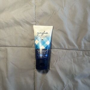 Gingham Blue and White Body Cream